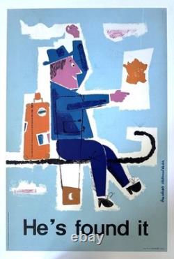 Affiche Tourisme France-international He's Found It Bucher Cromieres 1955