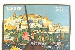 Affiche Tourisme Orientaliste Tanger J. Majorelle 1924 Marrakech Baconnier Alger