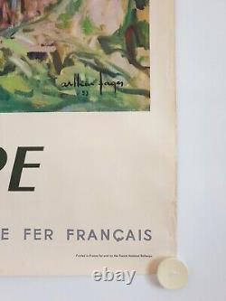 Affiche Tourisme SNCF FLANDRE 1953 ARTHUR FAGES