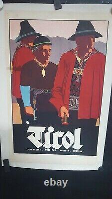 Affiche Tyrol Deco Graphique Litho 50x32cm