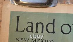 Affiche Vintage Poster Santa Fe Mexique Land Of Pueblos New Mexico Circa 1950