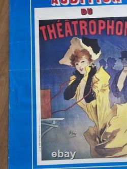Affiche Vintage Riquewihr (1976) Centenaire Téléphone / Théâtrophone 60x80cm