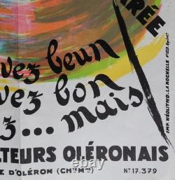 Affiche Viticulteurs oléronnais St Pierre d'Oléron La Rochelle 33x50cm 1648 Affiche Viticulteurs oléronnais St Pierre d'Oléron La Rochelle 33x50cm 1648