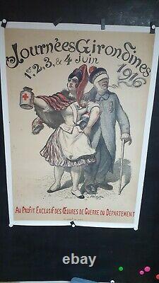 Affiche Willette 1914 Journees Girondines
