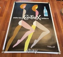 Affiche/affiche Originale, Affiche Ancienne/120x160cm/Villemot/contrex