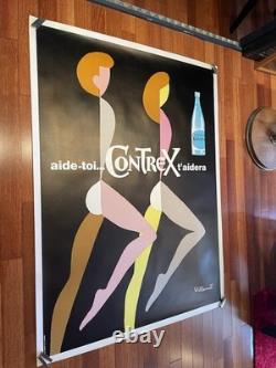 Affiche/affiche Originale, Affiche Ancienne/120x160cm/Villemot/contrex