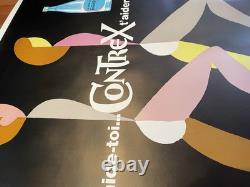 Affiche/affiche Originale, Affiche Ancienne/120x160cm/Villemot/contrex