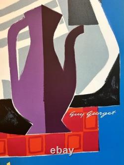 Affiche air france originale Guy Georget Near East. 1963 Parfait État À+