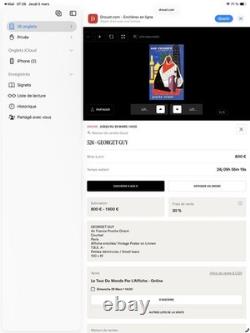 Affiche air france originale Guy Georget Near East. 1963 Parfait État À+