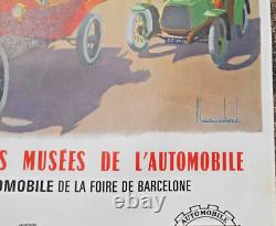 Affiche ancien pub 24 heure du mans ACO compagnie maritime course musé auto 1967