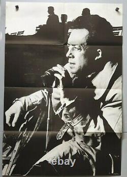 Affiche ancienne Albert Camus Photos Géantes 75x110 26 Nobel écrivain