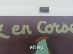 Affiche ancienne Allez en CORSE par Collin