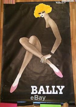 Affiche ancienne BALLY VILLEMOT 1982