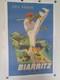 Affiche Ancienne Biarritz Par Eric