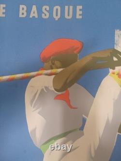 Affiche ancienne BIARRITZ par Eric