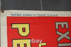 Affiche ancienne EXIGEZ UN PEUREUX Bar Bistrot Apéritif HENRY LE MONNIER 1925
