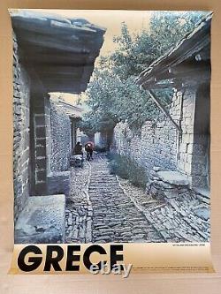 Affiche ancienne Grece Zagoria Epire 1976