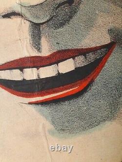 Affiche ancienne HARFORD HARFORT 1920 ART DECO vintage Clown Circus poster