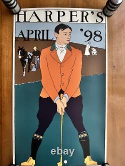 Affiche ancienne Harper's April'98 Tirage de 1999