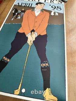 Affiche ancienne Harper's April'98 Tirage de 1999