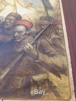 Affiche ancienne Journée de l'armée d'Afrique et des troupes coloniales