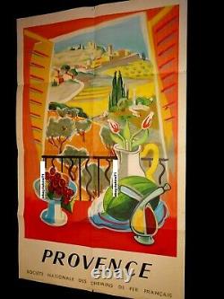 Affiche ancienne LA PROVENCE s. N. C. F 1959