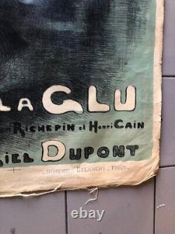 Affiche ancienne La glu Théâtre de l'opéra de Nice circa 1900/10