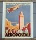 Affiche Ancienne Old Original Poster Aeropostale Maroc Par Avion Jean Jaquelin