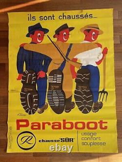 Affiche ancienne, Paraboot, 120x80cm