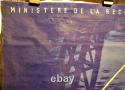 Affiche ancienne Paul Colin 1946 techniques Américaines 156 x 114 très rare