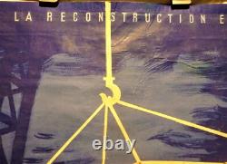 Affiche ancienne Paul Colin 1946 techniques Américaines 156 x 114 très rare
