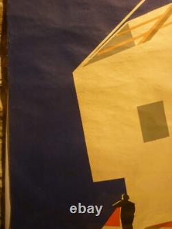 Affiche ancienne Paul Colin 1946 techniques Américaines 156 x 114 très rare