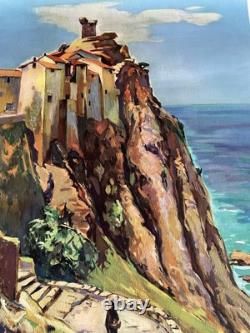 Affiche ancienne SNCF Corse Nonza