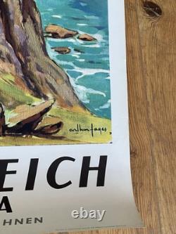 Affiche ancienne SNCF Corse Nonza