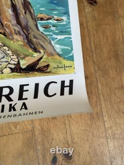 Affiche ancienne SNCF Corse Nonza
