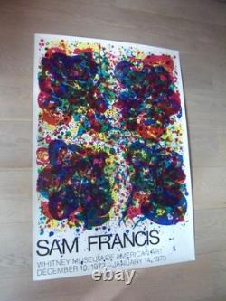 Affiche ancienne Sam Francis 1972 Whitney museum