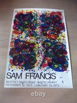 Affiche ancienne Sam Francis 1972 Whitney museum