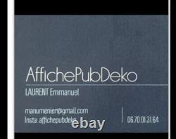 Affiche ancienne/affiche Automobile/course/garage/Dunlop