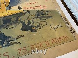 Affiche ancienne/affiche/Locomotive/Velo/Garage/Bourges