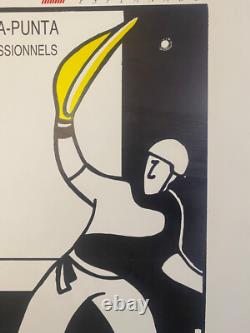 Affiche ancienne authentique GANT D'OR BIARRITZ 1989