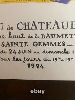 Affiche ancienne authentique -Jean Mercier -Chocolat Menier 60 x 40 cm