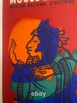 Affiche ancienne authentique entoilée MAYA Par FALK -77 x 57 cm