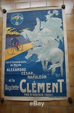 Affiche ancienne bicyclette clément MICH