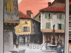 Affiche ancienne chemin de fer de l'état PO SAINT CERE LOT ALO