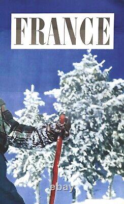 Affiche ancienne circa 1950 MACHATCHEK Philippe (photographe). Winter Sports