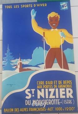 Affiche ancienne de St Nizier par Gaston Gorde 1930