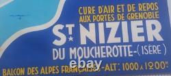 Affiche ancienne de St Nizier par Gaston Gorde 1930