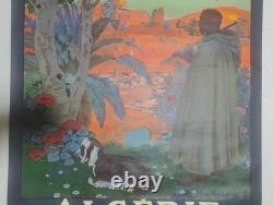 Affiche ancienne de voyage réalisée par Léon Carré en 1921, Algérie