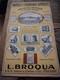 Affiche Ancienne Industrielle L. Broqua Toulouse 1926 Meunerie / Moulins