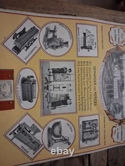 Affiche ancienne industrielle L. Broqua Toulouse 1926 Meunerie / Moulins